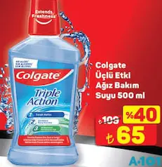 COLGATE ÜÇLÜ ETKİ AĞIZ BAKIM SUYU 500 ML
